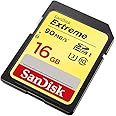 SanDisk 16GB Extreme SDHC UHS-I Memory Card - 90MB/s, C10, U3, V30, 4K UHD, SD Card - SDSDXNE-016G-GNCIN