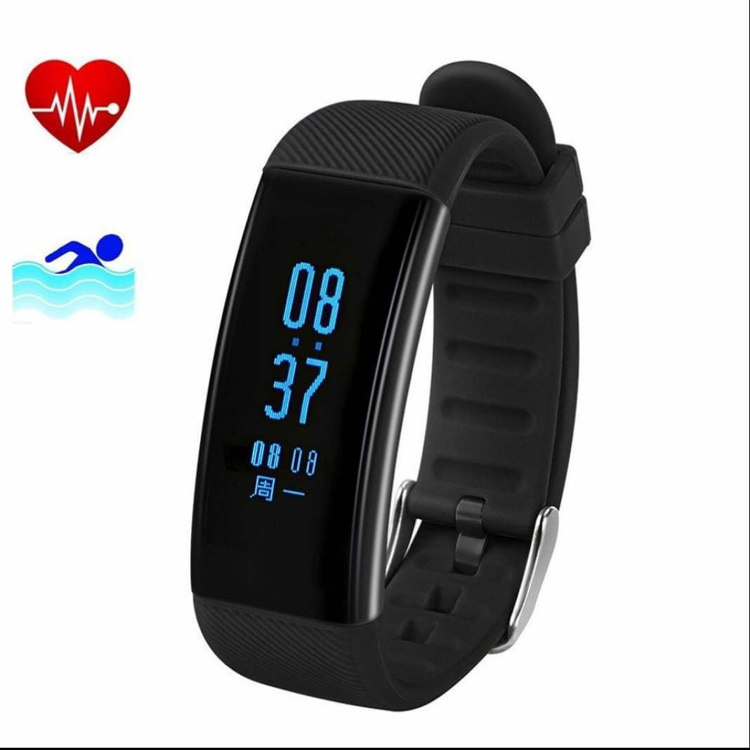 Supvox Fitness-Armband Mit Schlafanalyse - Smartes Activity-Tracker Armband In Schwarz