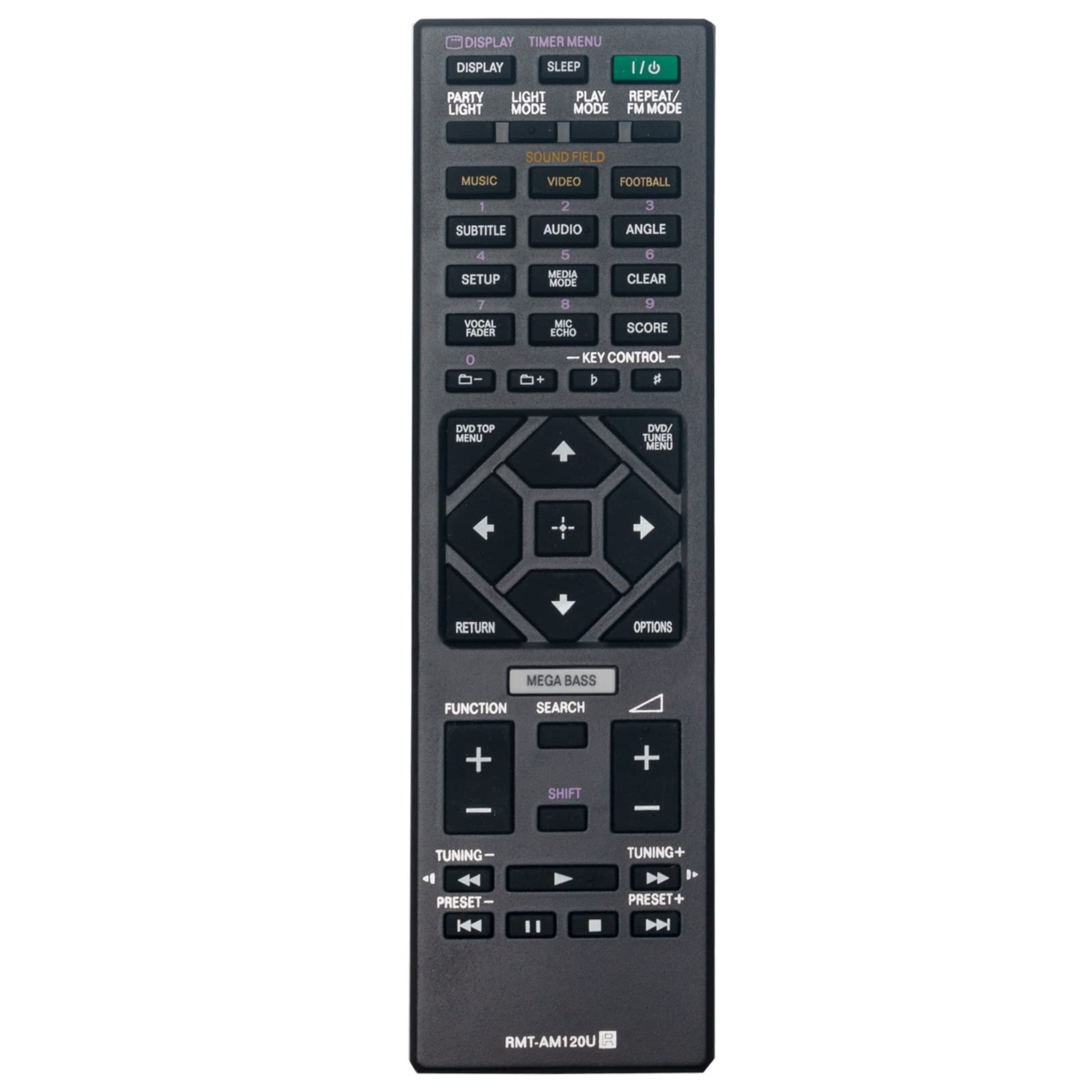 VINABTY RMT-AM120U Replacement Remote Control fit for Sony Audio System MHC-V7D MHCV7D SS-SHAKEX1 HCD-SHAKEX1 HCD-SHAKEX3 SS-SHAKEX3 SS-SHAKEX7 SS-GT3DB HCD-GT3D MHC-GT3D SHAKE-X1D SHAKE-X3D