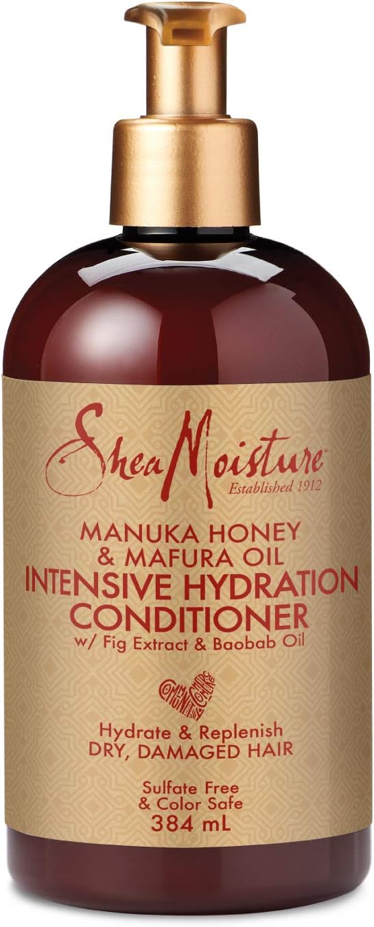 SHEA MOISTURE Manuka Honey & Mafura Oil Intensive Hydration Conditioner sulphate and silicone free conditioner for dry damaged hair 384 ml