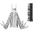 Multitool Pliers NODUOBIIO, 17-in-1 Pocket Knife Pliers Kit, Replaceable Wire Cutters, Spring-Action Scissors and Nylon Sheath, 420 Stainless Steel Multi-tool for Camping, Hunting, Fishing and Hiking