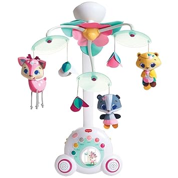 Tiny Love Soothe'n Groove Mobile - Tiny Princess Tales, Babys erstes Mobile (0M+) 18 Melodien, entwickelt sich zur tragbaren 