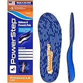 PowerStep Pinnacle Low, PowerStep Insoles, Flat Feet, Plantar Fasciitis Relief, Overpronation, Arch Support, Heel Pain, All Day Comfort, Pain Relief, Made in USA