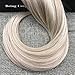 Pre Bonded 14inch Pre Bonded Human Hair Flat Tip Extensions Piano Color Ash Blonde #18 and Color 613 Blonde Highlight Color Real Human Hair Extensions 50 Strands Per Package