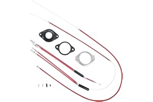 GATWOEST Pro-Grade BMX Bike Gyro Brake Cables Front + Rear (Upper + Lower) with Spinner Rotor Full Kit BMX Bicycle Brake Lines Set Cable Wire&Housing -Stable,Flexible and Long-Lasting