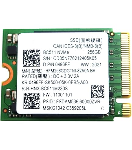 Amazon.com: SK Hynix BC501 SSD 512GB M.2 2230 Gen3 x4 PCIe 3.0