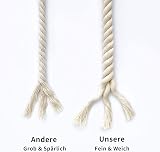 Nissary 20mm x 2m Cotton Rope Natural White Macrame Cord view 4