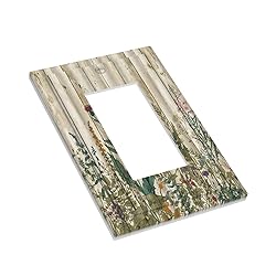 Vintage Wild Flowers Botanical Green Leaves Plants