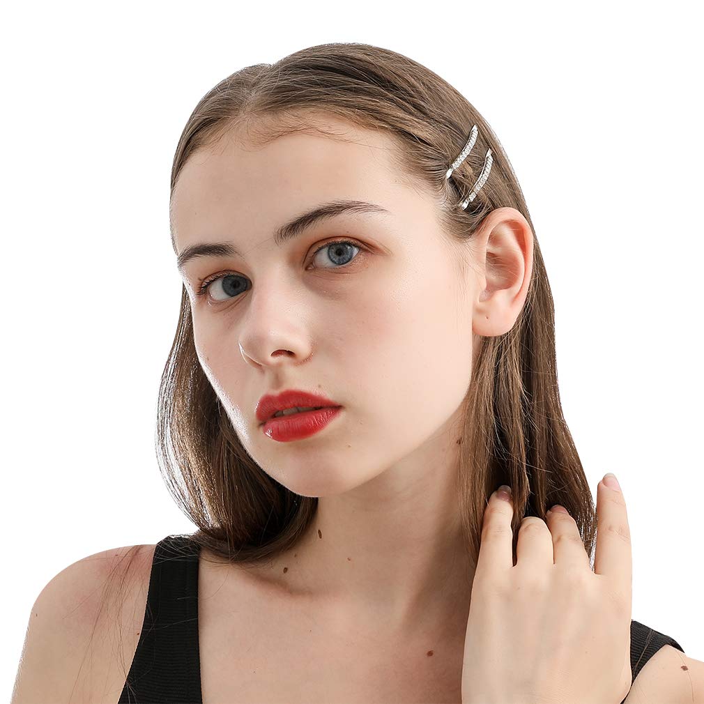24 Pieces Pin Hair Clips-Fashion Korean Pin Hair Clips Sweet Alloy Catch Chain Fashion Hair Clips, Hair Clip Styling Tool Hair Accessories for Ladies and Girls : Beauty