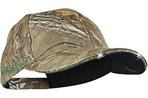 Panther Vision POWERCAP 20/00 LED Lighted Hats - High Output Ultra-Bright Hands Free LED Lighted Battery Powered Cap - Realtree Xtra (CL2-161)