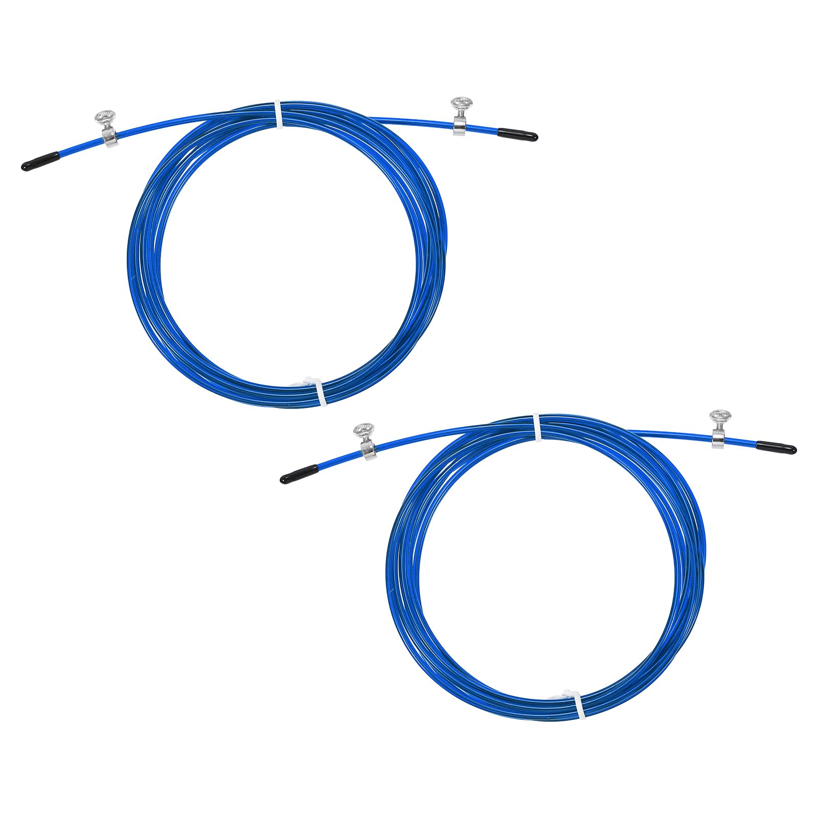 PATIKIL 10Ft Speed Jump Rope Replacement Cable, 2 Pack 4.5mm Professional Skipping Rope Replacement for High-Speed Jump Ropes, Blue