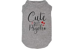 WEOKWOCK Dog Clothes Puppy T Shirt Vest Soft and Light-Weight for Small Large Dogs with 'Bitches Love ME' Slogan Prining Pet Apparel(X-Large,SG-Grey01)