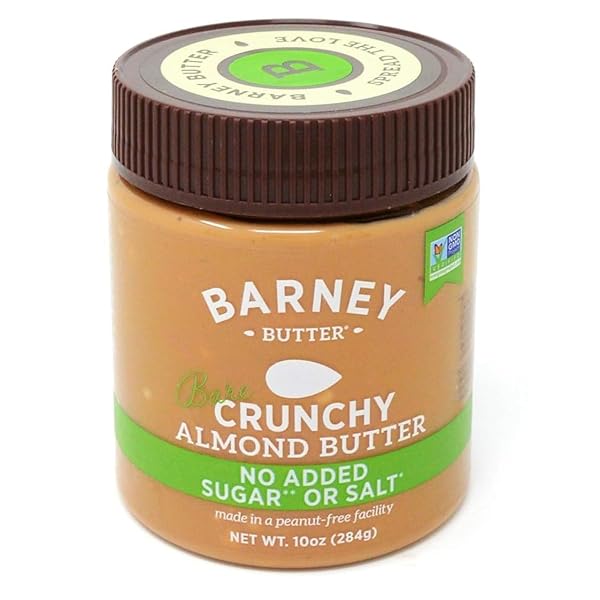 BARNEY BUTTER ALMOND BUTTER, BARE CRUNCHY, 10 OUNCE...