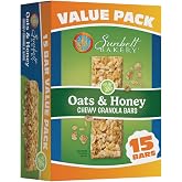 Sunbelt Bakery Oats &amp; Honey Chewy Granola Bars, 15 Count Value Pack, 14.26 oz (1 Box)