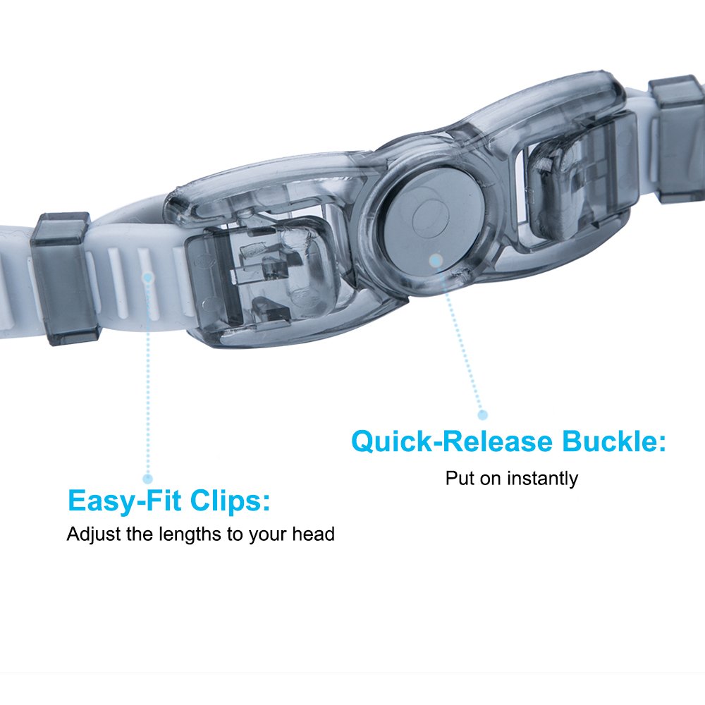 ROTERDON Swim Goggles, Anti Fog UV Protection No Leaking Swimming Goggles for Men Women Adult Youth Kids (Grey 700)