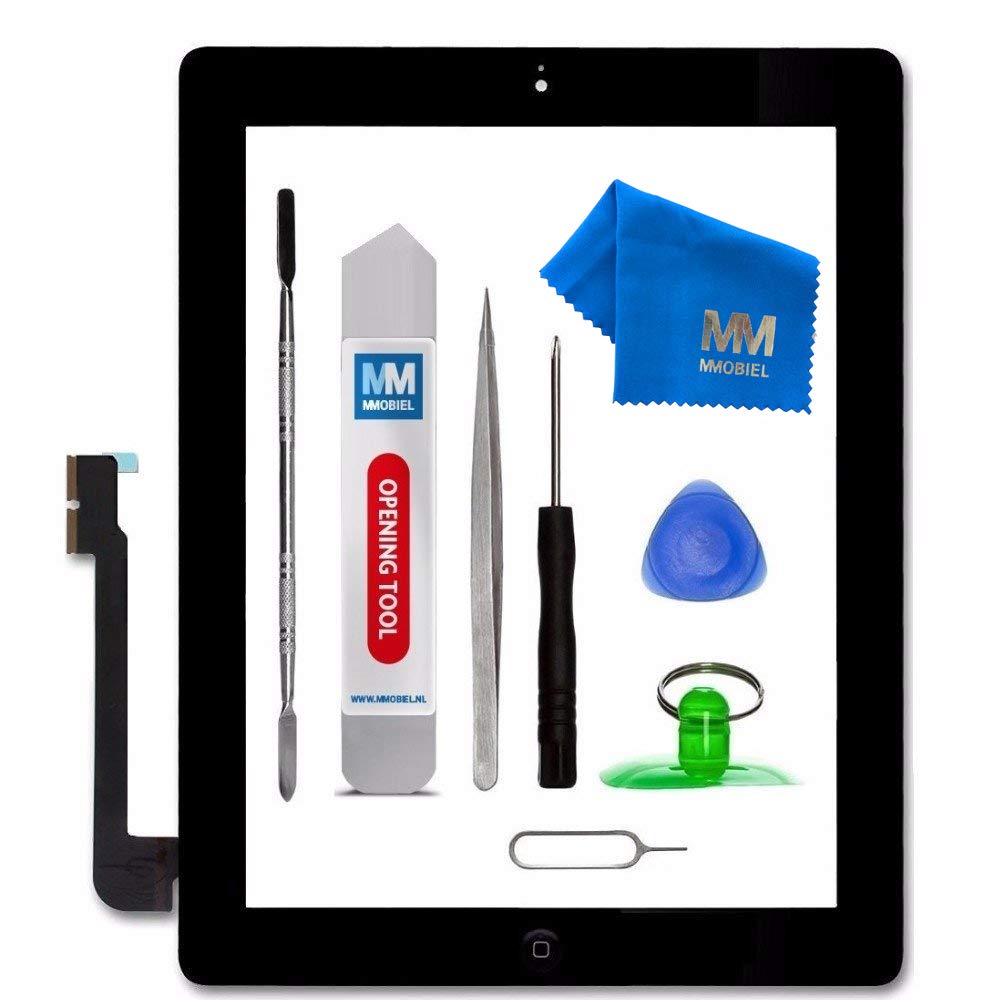 MMOBIEL Digitizer compatible with iPad 3 (Black) 9.7 Inch Touchscreen Front Display Assembly