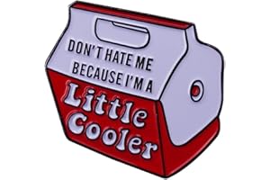 HUAQIGUO Don't hate me because I'm a little cool Words Enamel Pin Socially Awkward Badge Bag Clothes Lapel Pin Punk Jewelry Gift for friends