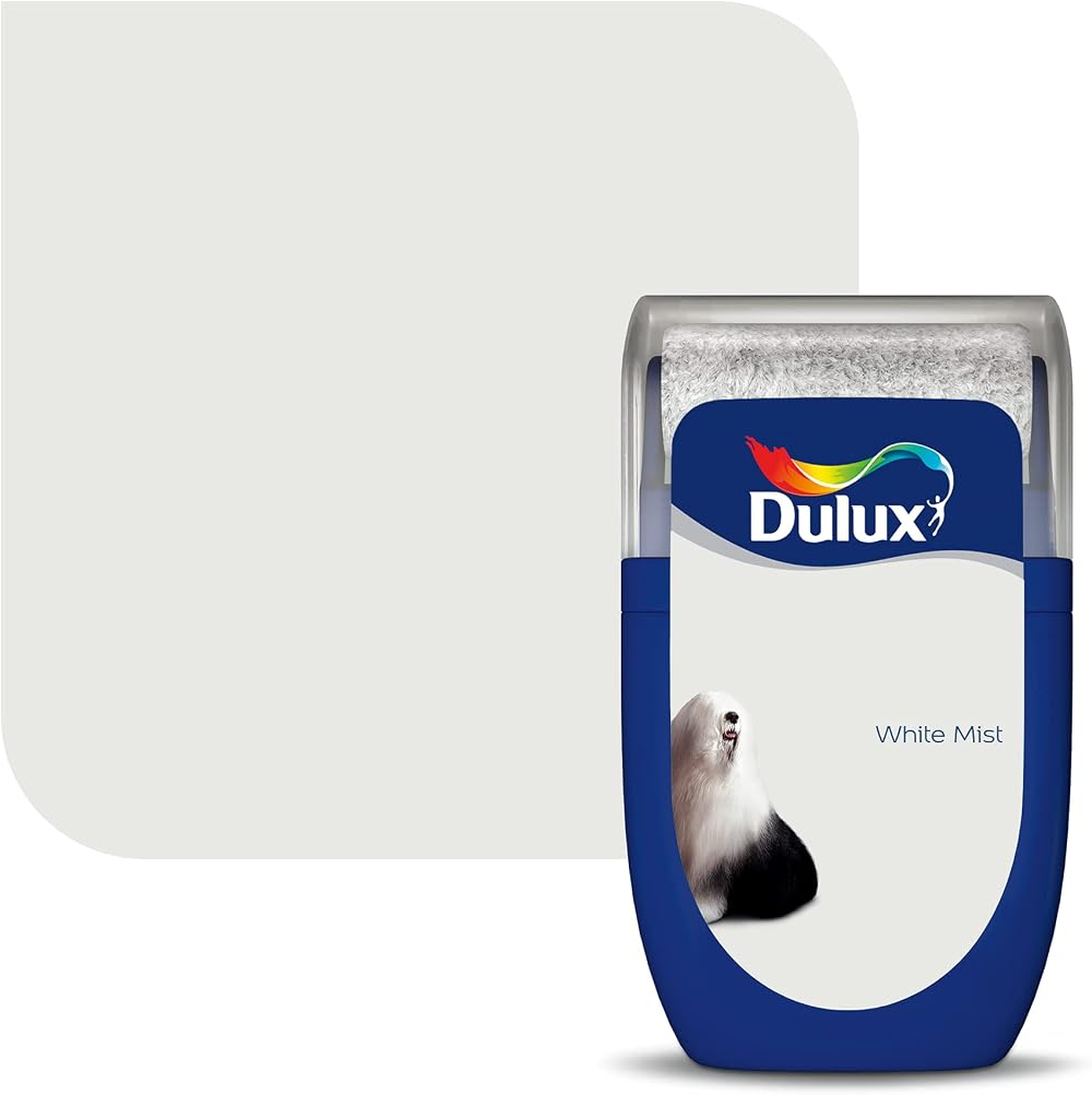 Dulux White Mist Tester Paint 30 ml Matt Finish Dry 2 Coats