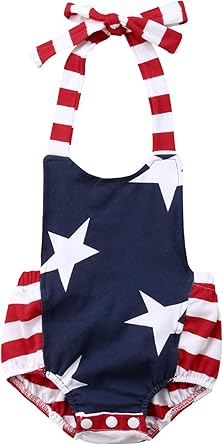 4th of july bubble romper