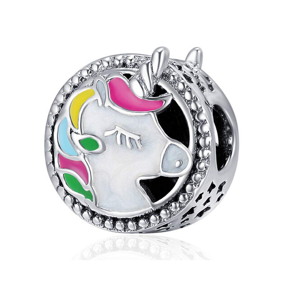 Unicorn Charm 925 Stelring Silver Animal Charm Birthday Charm Gift Charm for Pandora Charm Bracelet