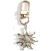 SHTALHST Sun and Stars Keychain Celestial Inspired Daily Carry Charm for Women Positive Energy Gift Shining Accessory