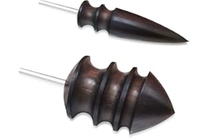 LA QUEENIE 2 Pack Leather Burnisher Bits,Leather Slicker Burnishing Tool,Edge Burnisher Creaser Electric Polished Head for DIY Leather Hand Making