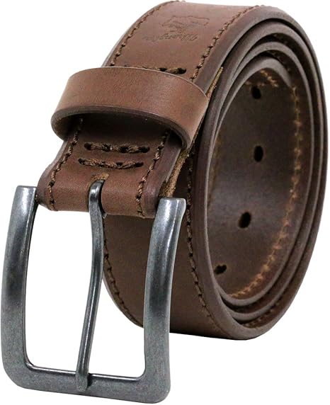 Amazon ラングラー ベルト メンズ ブランド 革 日本製 レザー 本革 ステッチ レザー 本革 Free ブラウン ベルト 通販