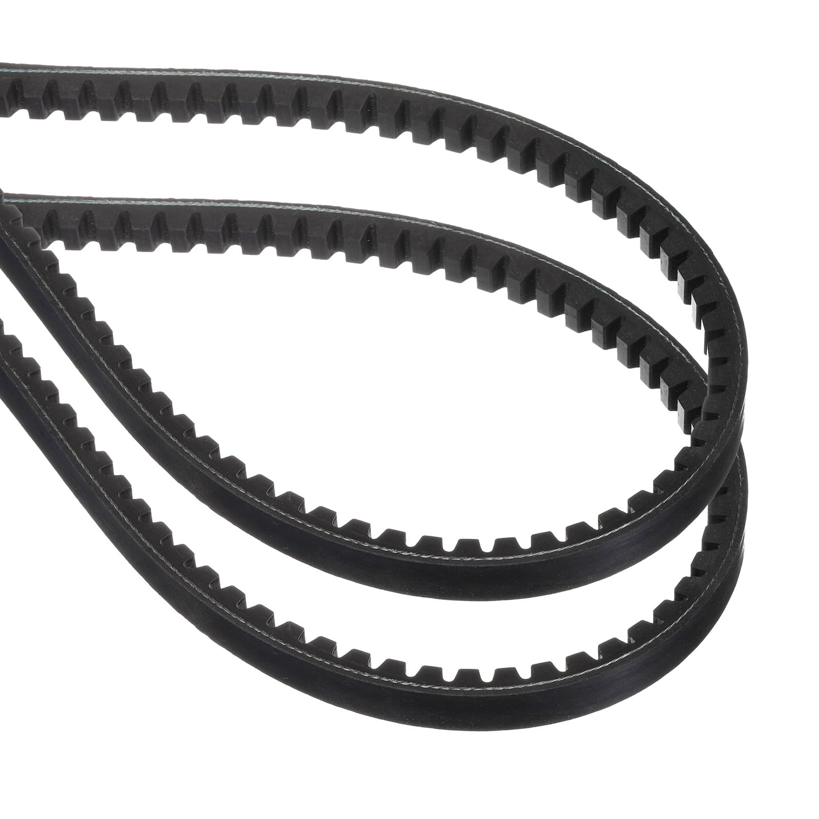 Photo 1 of uxcell 2 Pcs BX32 EPDM V-Belt, Raw Edge Cogged Industrial Rubber V Belt 0.67" Width x 32" Inside Circumference
