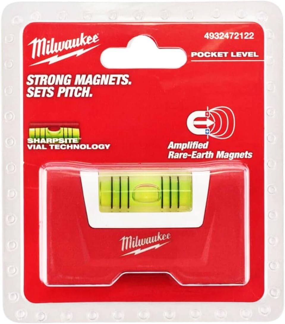 Milwaukee Torpedo Compact Spirit Level 3" - Magnetic Red