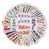 BORN PRETTY 50 Sheets Nail Art Sticker Flower Rose Daisy Dream Manicure Water Transfer Decal DIY Decoration