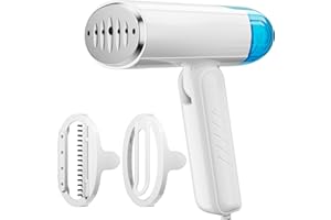 TYY Travel Steamer for Clothes with Dual Voltage 100-240V, Foldable Portable Handheld Garment Steamer and Steam Iron 2-in-1 for Worldwide Traveling, Weighs 2.69 lbs