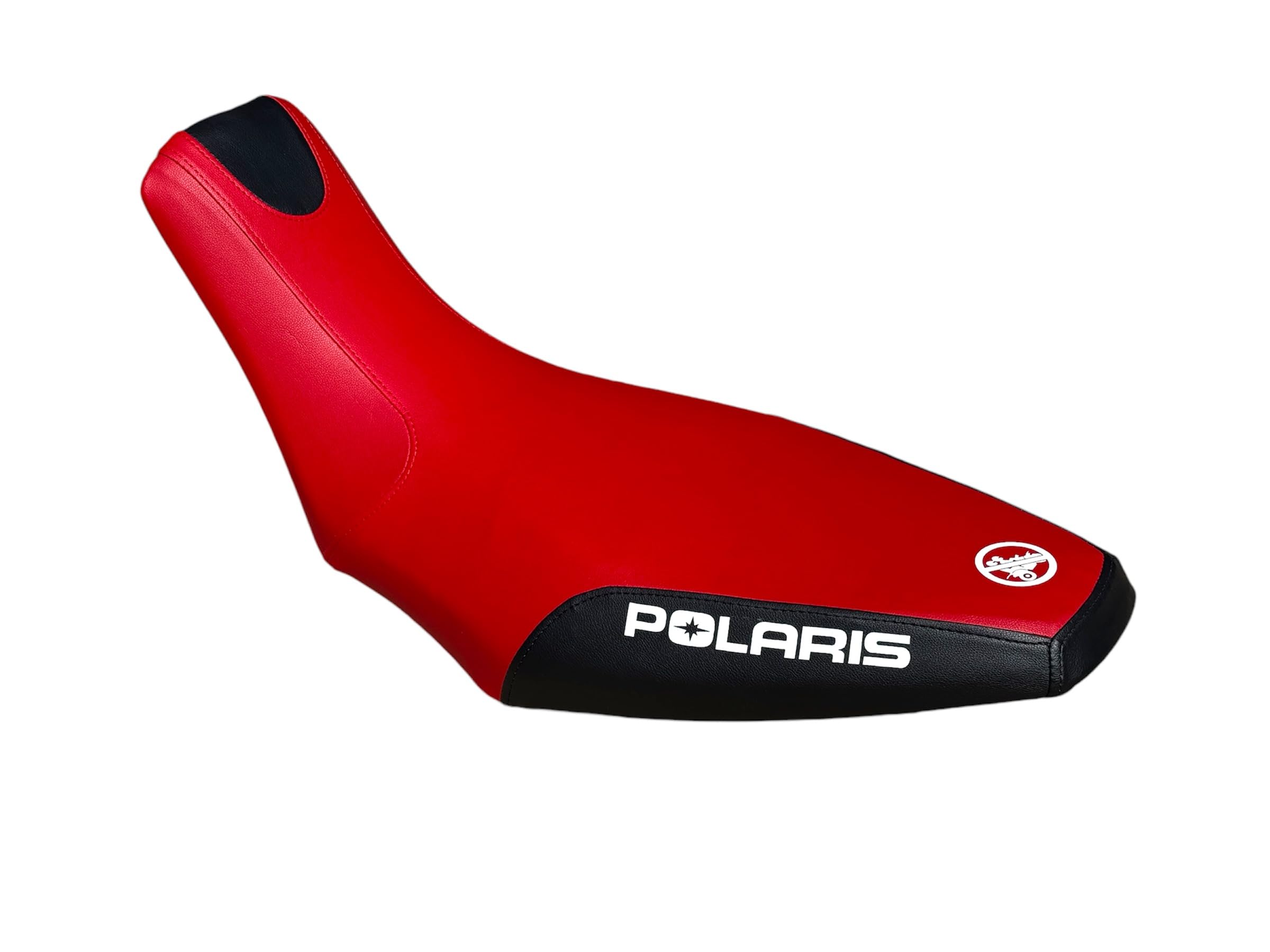 Photo 1 of QK RACING Seat Cover - Compatible with Polaris Predator 500 2003-2007 Seat Cover (Red Top/Black Sides)
