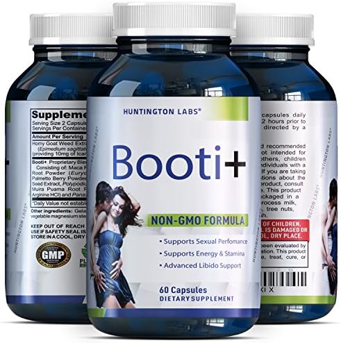 Natural &amp; Pure Big Booty Pills - Boost Libido - Enhance Buttocks Supplements - Promotes All Natural Weight Loss - Butt Enhancer Capsules - Horny Goat Weed - Saw Palmetto - Tongkat Ali