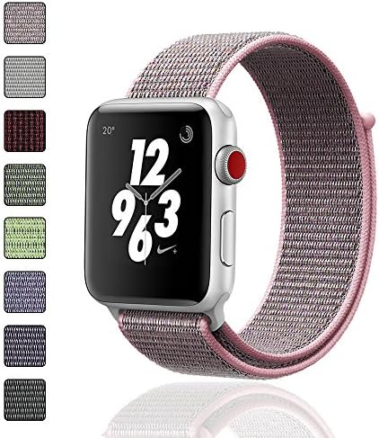 iMoway Apple Watch Band 38mm/42mm Sport Loop iWatch Band (Adjustable Velcro) for Apple Watch Series 1/2/3 Sport Edition