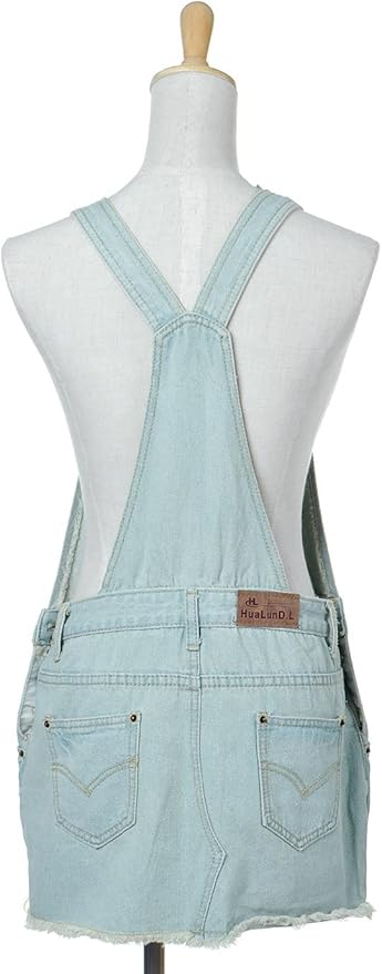 pastel blue overalls
