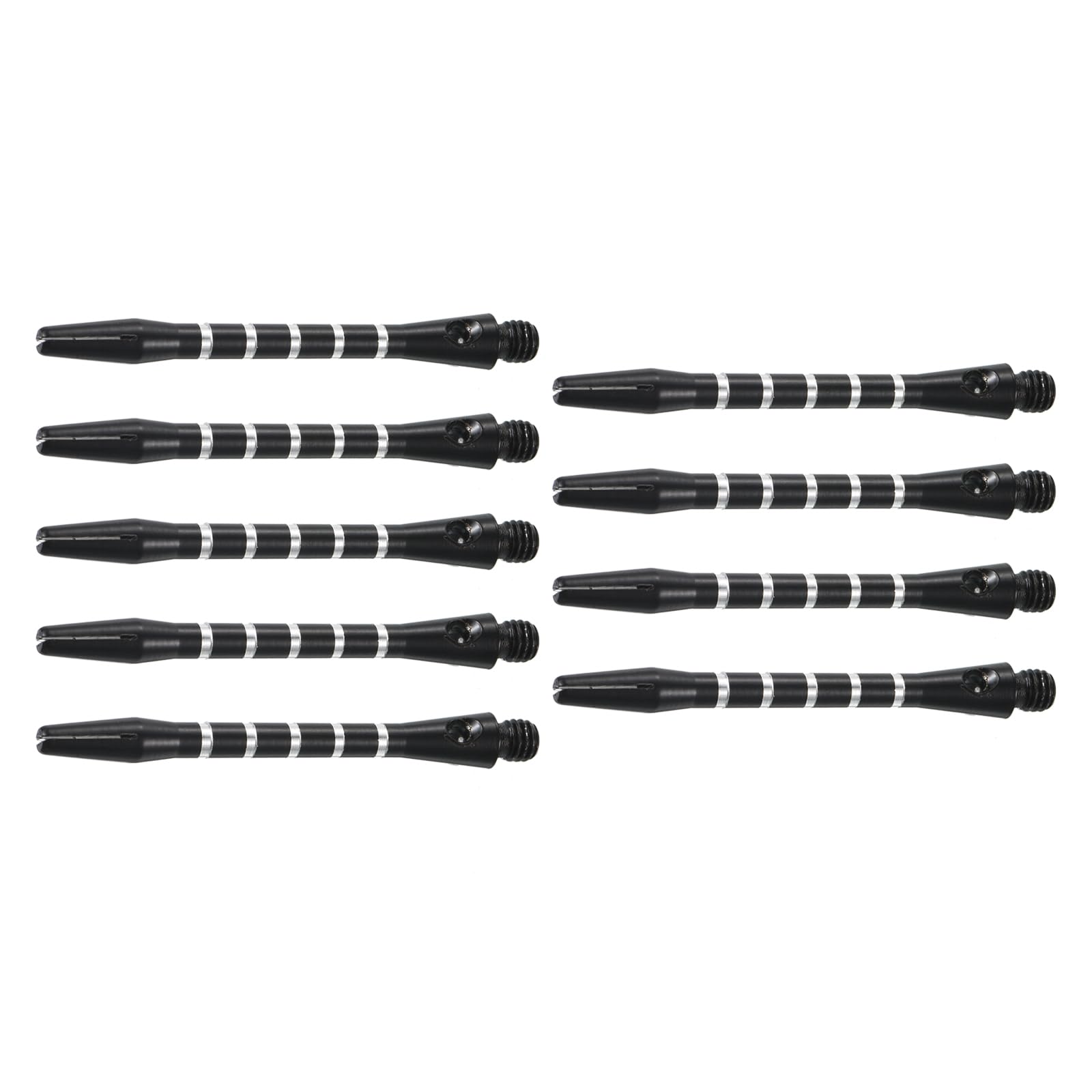 M METERXITY 9 Pack Darts Shafts - Aluminum Darts Stems Medium 2BA Thread, Apply to Darts Games/Darts Sports/Entertainmence/Party (Black)