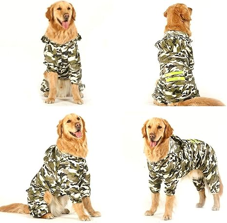 Qlms Imperméable Doré Chien Shiba Inu Samoyède Moyen Grand