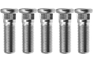 Mysttoo 5PCS M12x1.5 Wheel Studs 43mm Lug Bolt Stud Compatible with Honda Accord Civic City CR-V CR-Z Fit HR-V Insight Element Prelude S2000 Acura Integra CL EL ILX MDX RSX TL TLX TSX