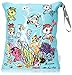 Itzy Ritzy Wet Bag with Adjustable Handle – Washable & Reusable Wet Bag with Water Resistant Lining Ideal for Swimwear, Diapers, Gym Clothes & Toiletries; Measures 14” x 17”, Underwater Adventure