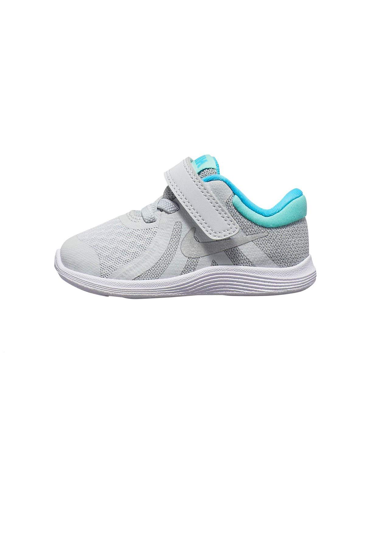 Nike Girls Revolution 4 (TDV) Sneaker, Pure