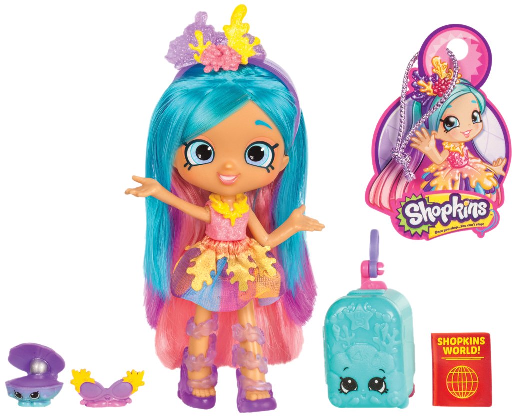 Shopkins Shoppies World Tour Themed Dolls Coralee Shopkins Amazon