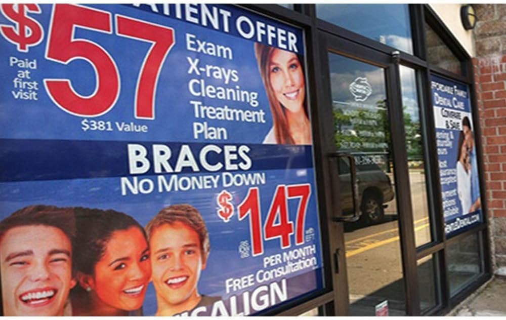 Amazon Com Banner Buzz Make It Visible Custom Window Decals