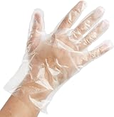 D.A.Y. Republic 150 Clear Polythene Disposable Gloves Latex Powder Free Kitchen view 1