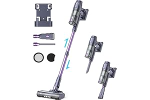 MIUZZY Cordless Vacuum Cleaner – 25000Pa Powerful Suction, 50-Minute Runtime, 3 Modes, LED Display, Perfect for Floors, Pet Hair, Car, and Hardwood Cleaning