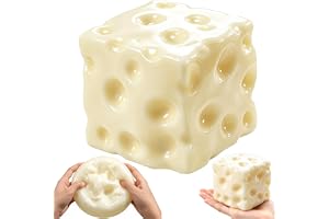 Big Coconut Oil Squishy 320g/2.9Inch Cheese Squishy - Non-Rebound Moldable | 11.3oz/320g/2.9Inch Cheese-shaped sensory fidget