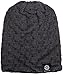 Zenco Men / Women's Winter Handcrafted Knitted Baggy Slouchy Beanie Ski Cap Grey