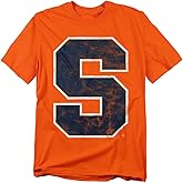 Syracuse University Official Distressed Primary Unisex Adult T-Shirt Orange, Large
