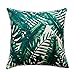 ULOVE LOVE YOURSELF Tropical Leaves Throw Pillow Covers Palm Leaf Decorative Pillow Cases Farmhouse Summer Decor Cushion Covers 18 X 18 Inch,4 Pack for Sofa Couch Porch(Plants-1)