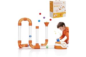 AWALVY Air-Powered STEM Building Toys - Rechargeable & Play While Charging, Bluetooth Learning Toys with Wireless Music Play, STEM Toys for 3+ Year Old, Boys & Girls Birthday Gifts