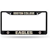 Rico Industries NCAA Boston College Eagles Standard Black Chrome Frame with Decal Inserts 12" x 6" Car/Truck Auto Accessory